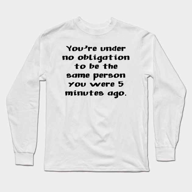 alan watts quote Long Sleeve T-Shirt by Anthony88